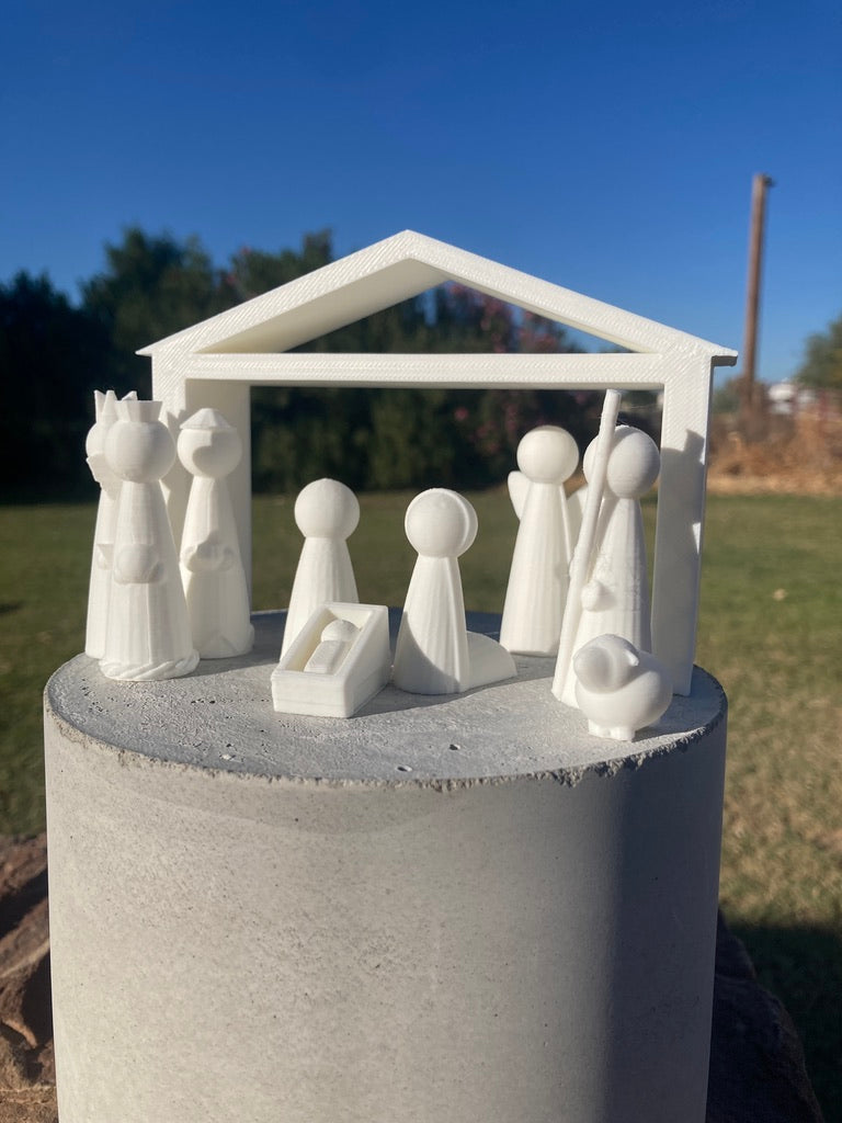 Modern nativity set/ minimalistic modern/ eco friendly