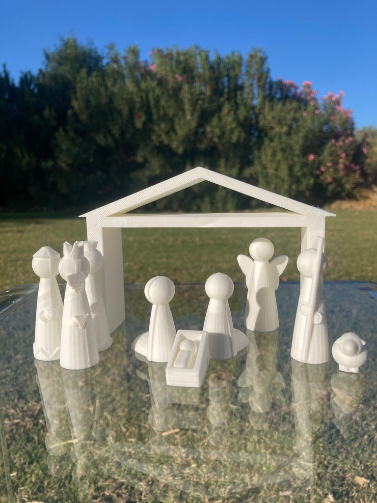 Modern nativity set/ minimalistic modern/ eco friendly