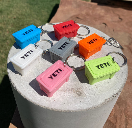 Mini Yeti cooler keychain